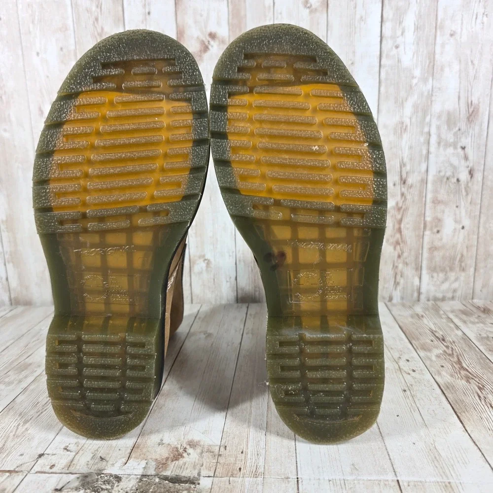 Dr Martens 1460 Tan Suede Leather Lace Up Boots Womens Size 6 M 7 L 31695_7